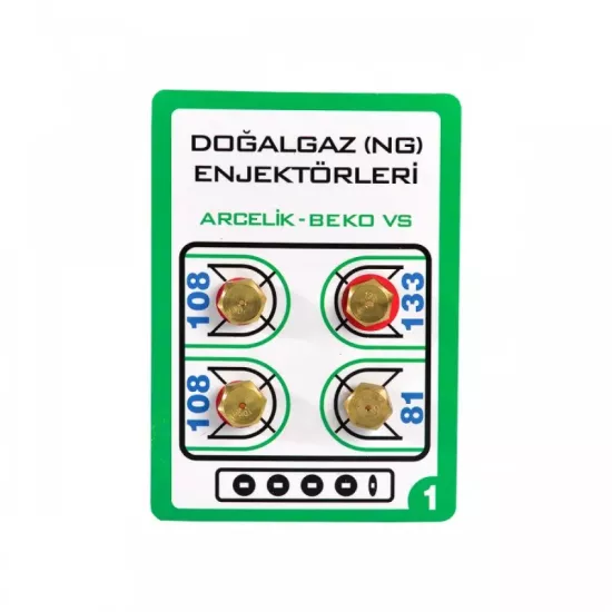 Geylani Doğalgaz Ocak Memesi Enjektör Takımı 9 mm